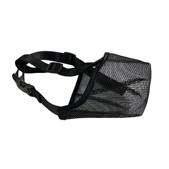 Bvdfgk Muzzle for Dog Adjustable Breathable Anti Bite Portable Cage Muzzles Comfortable Black Large