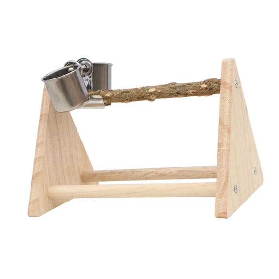 Bvdfgk Parrot Play Stand Table Play Stand Swing Platform Sleep Training Bird Perch Bird with cup