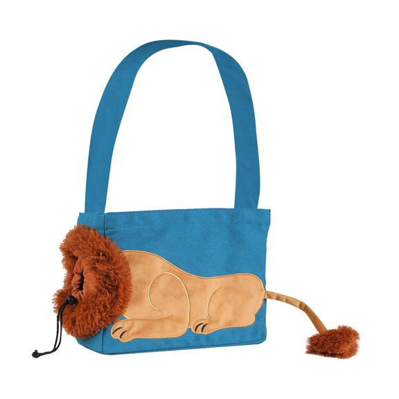 Bvdfgk Pet Carrier Bag Travel Carrying Bag Handy Bag Canvas Handbag Portable Crossbody Blue S