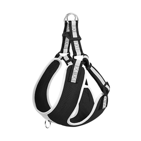 Bvdfgk Pet Cat Vest Harness, Reflective Anti Escape Lightweight Nylon Chest Strap for S