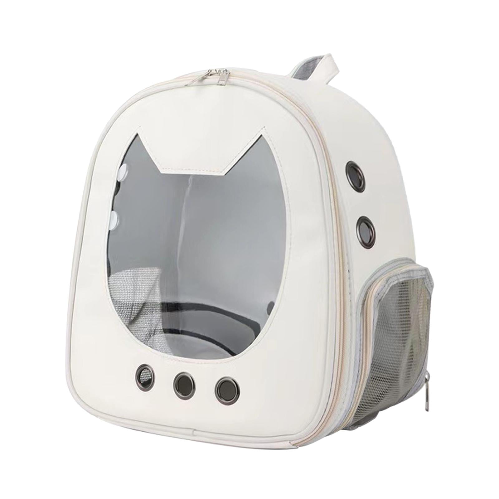 Bvdfgk Portable Travel Bag Dog Cat Adjustable Shoulder Strap Pet Carrier Backpack White