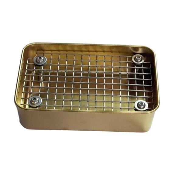 Bvdfgk Rabbit Litter Toilet Small Animal Toilet Pan Non Slip Accessory Pee Pan Tray for Hamster Bunny Rabbit Ferret Other Animals S Gold