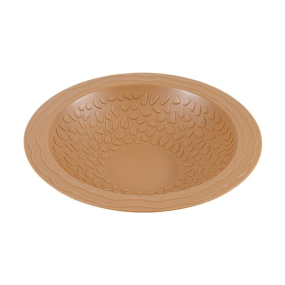 Bvdfgk Reptile Bathing Pool Reptile Water Bowl for Chameleon Bearded Dragons Turtle Brownish Yellow