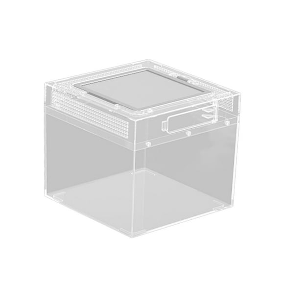 Bvdfgk Reptile Terrarium Clear Transparent Reptiles Cage for Frog Crayfish Tortoise M