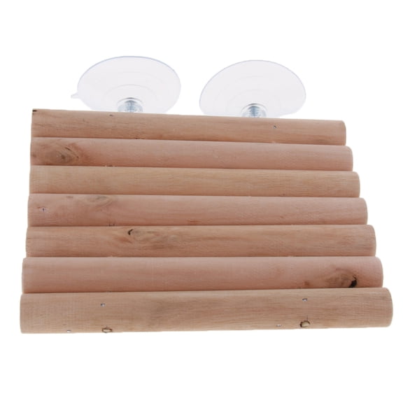 Bvdfgk Reptile Turtle Wooden Pier for Frogs Tortise Basking Platform Aquarium L L