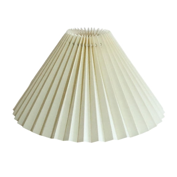 Bvdfgk Round Pleated Lampshade Table Ceiling Light Shade Floor Lamp Cloth Bedroom Beige Beige