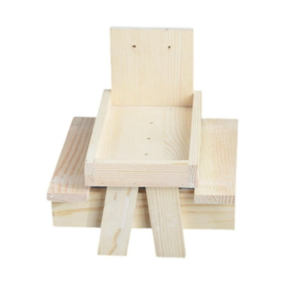 Bvdfgk Squirrel Feeder Table Hanging Birdhouse Chipmunk Feeder Holding Nuts Wood Bird