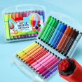 Bview Art 12/24 Colors Washable Watercolor Paint Pens Set Nontoxic