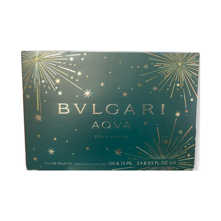 Bvlgari Aqva Pour Homme EDT Spray 2 Pc Gift Set 100 ml & 15 Bvlgari Aqva Pour Homme EDT Spray 2 Pc Gift Set 100 ml & 15