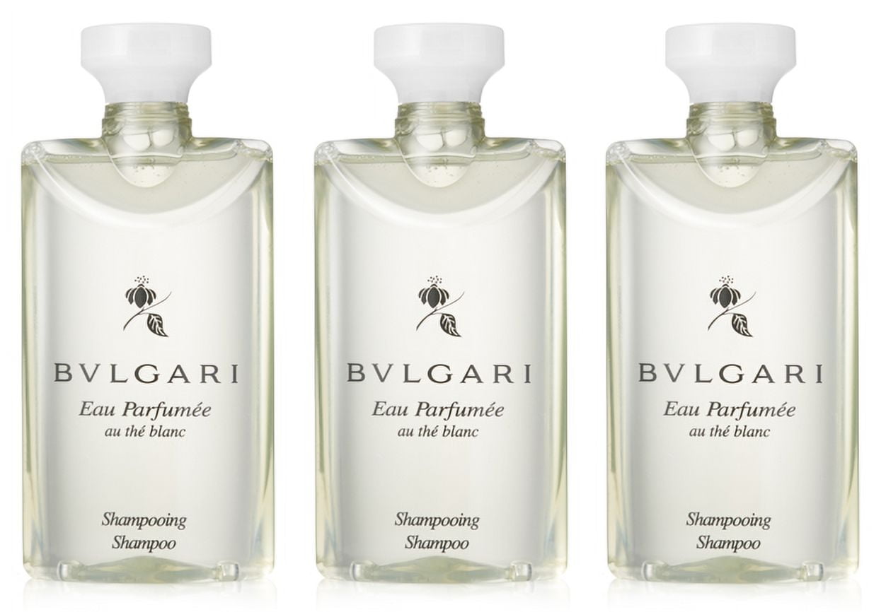 Bvlgari AU The Blanc Shampoo White Tea - 2.5 fl oz Each - Set of 3
