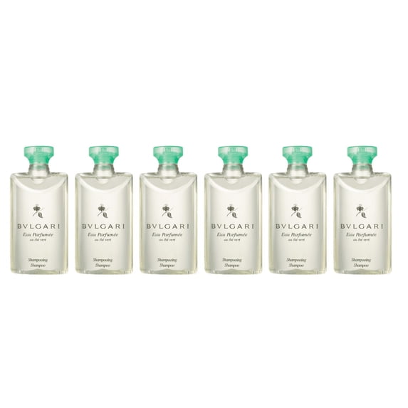 Bvlgari Au The Vert Shampoo lot of 6 bottles each 2.5 oz for adult men and women all hair types