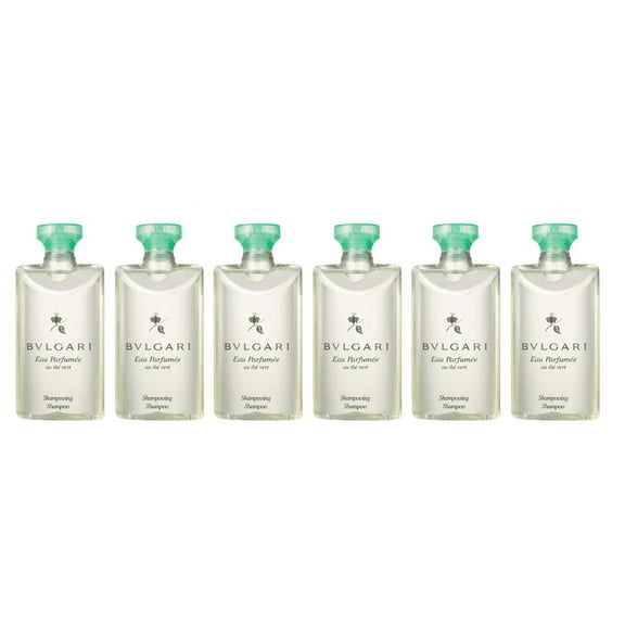 Bvlgari Au The Vert Shampoo Lot of 6 each 2.5oz Total of 15oz - For Adult Men Women - All Hair Types