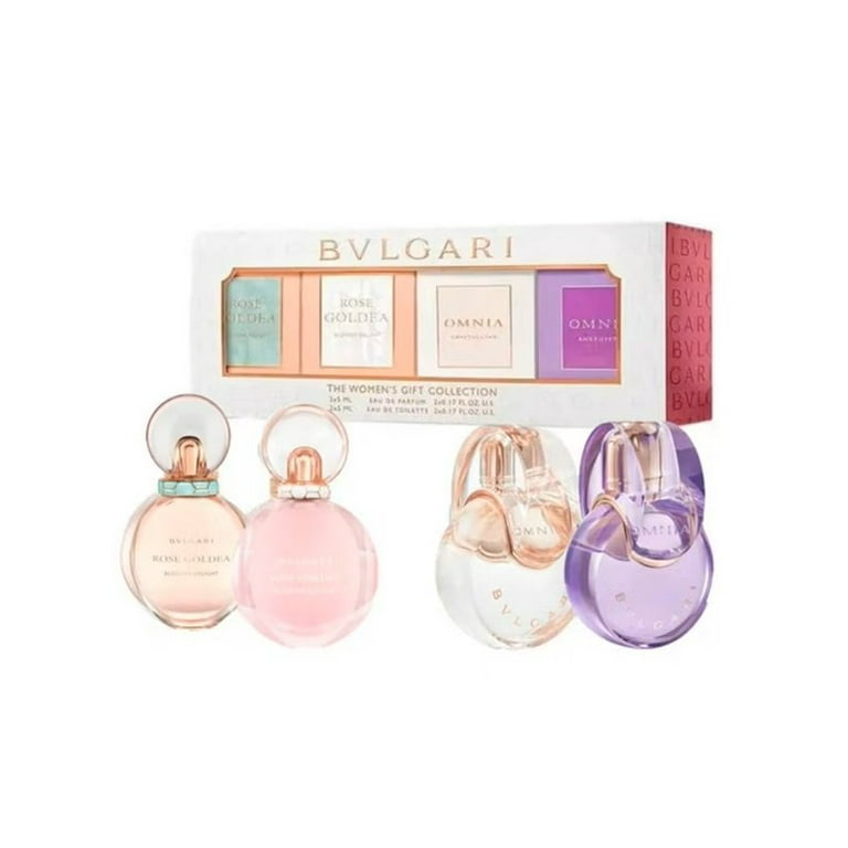 Bvlgari 4 piece Womens Gift Collection miniature perfume Set NIB