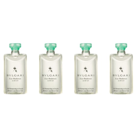 Bvlgari Green Tea Shampoo & Shower Gel lot of 4 each 2.5oz Total of 10oz