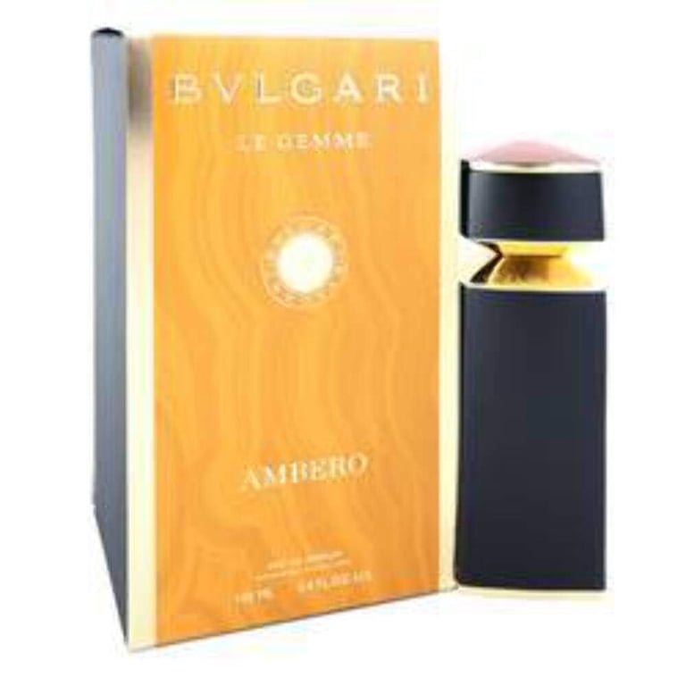 BVLGARI Le Gemme Men Ambero Eau De Parfum Spray 3.4 Ounce, Clear