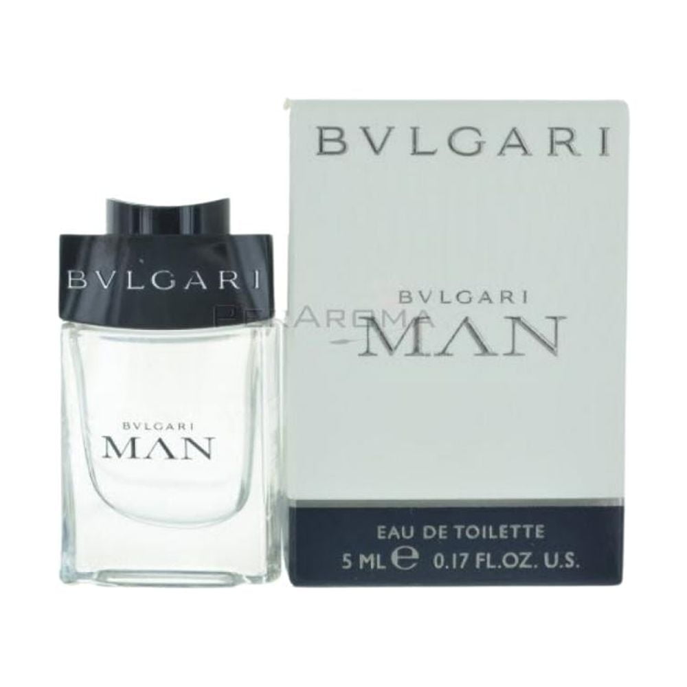 BULGARI Bvlgari Man Eau de Toilette, Cologne for Men, 0.17 Oz, Mini & Travel Size