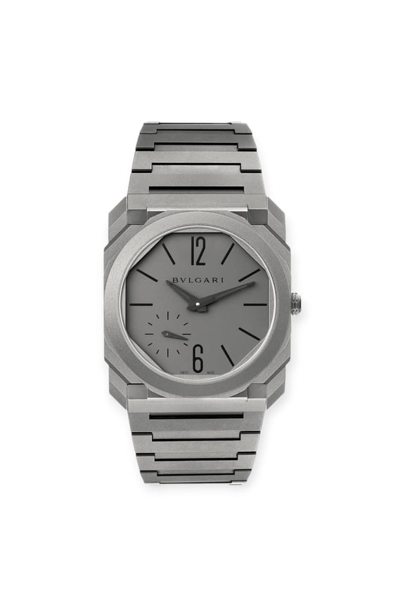 Pre-Owned Bvlgari Octo Finissimo 102713 Titanium Ultra Thin Mens Watch