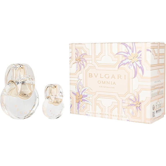 Bvlgari Omnia Crystalline Eau De Toilette Spray 100ml/3.4oz Eau De Toilette Spray 15ml/0.5oz