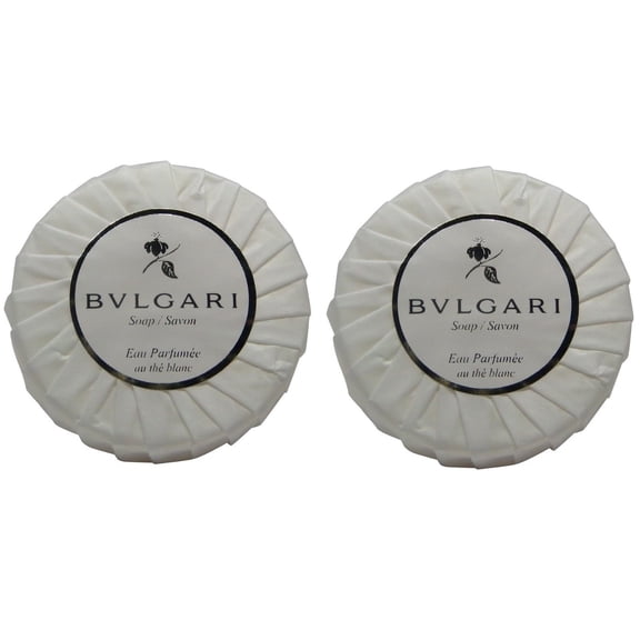 Bvlgari White Tea au the blanc lot of 2 each 2.6oz bars of Soap Total of 5.2oz