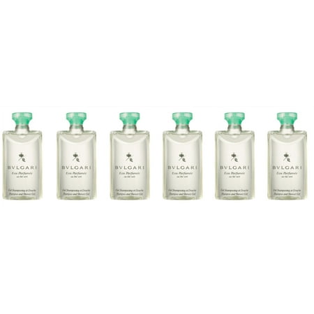 Bvlgari au the vert Shampoo & Shower Gel lot of 6 each 2.5oz Total of 15 Oz