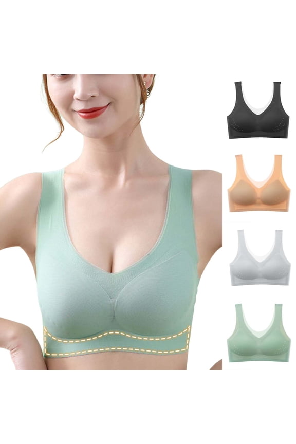 Back-beautifying Sports Bra Side Breast Support Cup Push-up