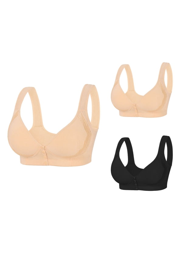 D Cup Women's Wireless Push-up Side Breast Support-sagging Bra