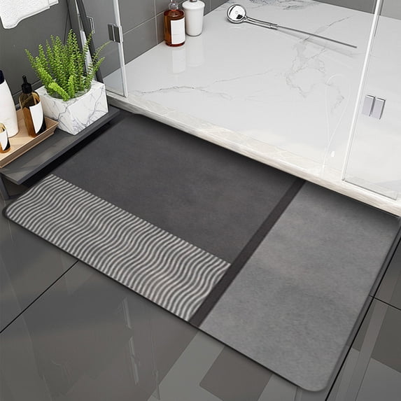 Bvxeep Rugs, Bath Rugs, Bathroom Absorbent Floor Mats Diatomite Soft Mats Bathroom Foot Mats Quick Drying Mats