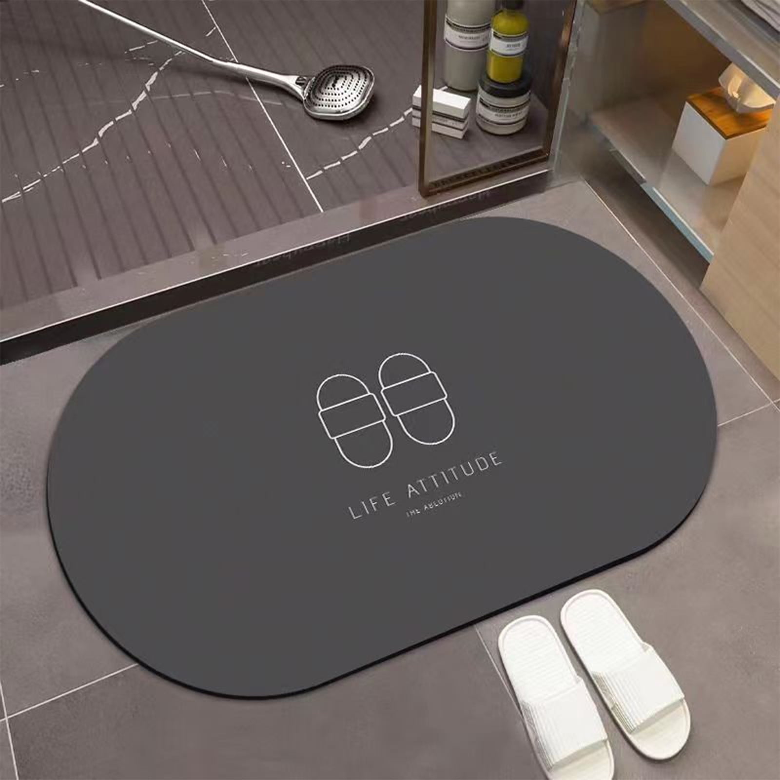 Bvxeep Rugs, Bath Rugs, Bathroom Water Absorbent Floor Mats Bathroom Doorway Non Slip Foot Mats ...