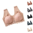 thumbnail image 1 of Bvxeep Women's Comfortable Soft Solid Color Front Closure Plus Size Bra Push-Up Side Armpit Control Daily Bra, 1 of 10