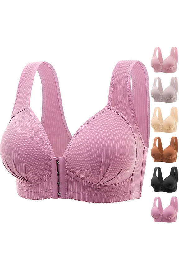 Women's Non-Magnetic Wirefree Push-Up Bra Cup Thin Crop Top Style Soft Style Daily Bra