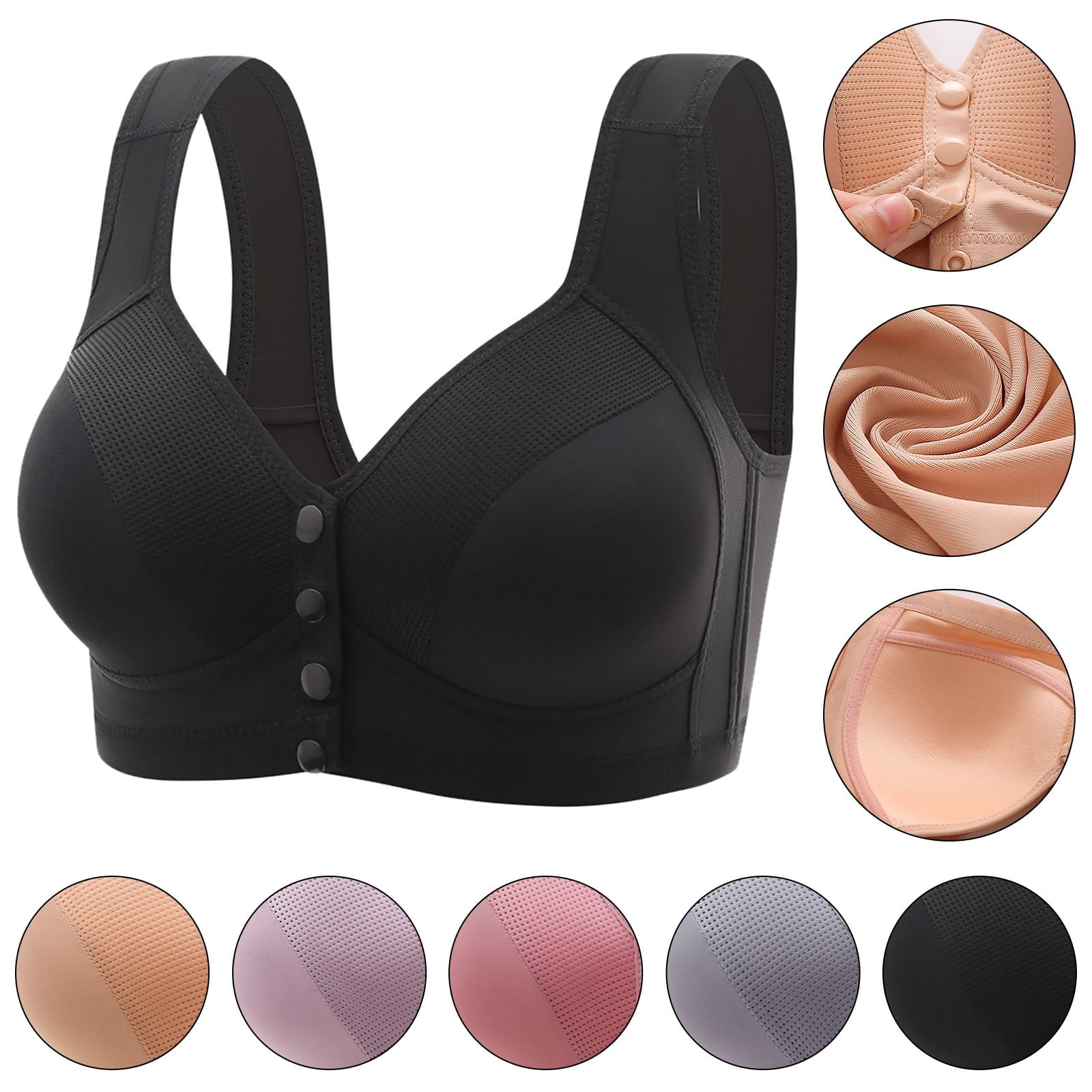 Bvxeep Women's Plus Size Lightweight Wireless BraTank Style Bra ...