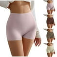 thumbnail image 1 of Bvxeep Women's Solid Color Fashionable Tight-Fitting Yoga Layering Shorts, 1 of 5