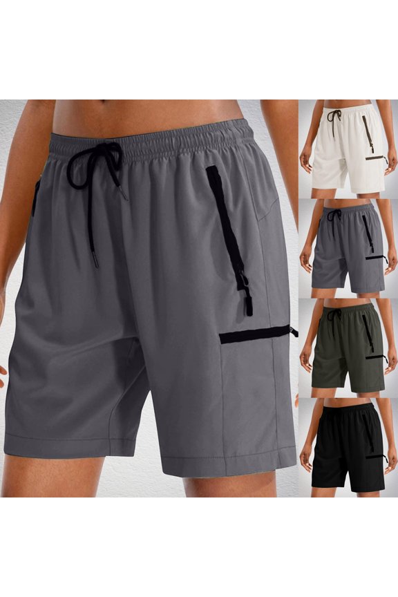 Women's Summer Style Outdoor Casual Loose-Fitting Sports Pants Running Fitness Stretchy Dry Shorts Women's Outer Wear