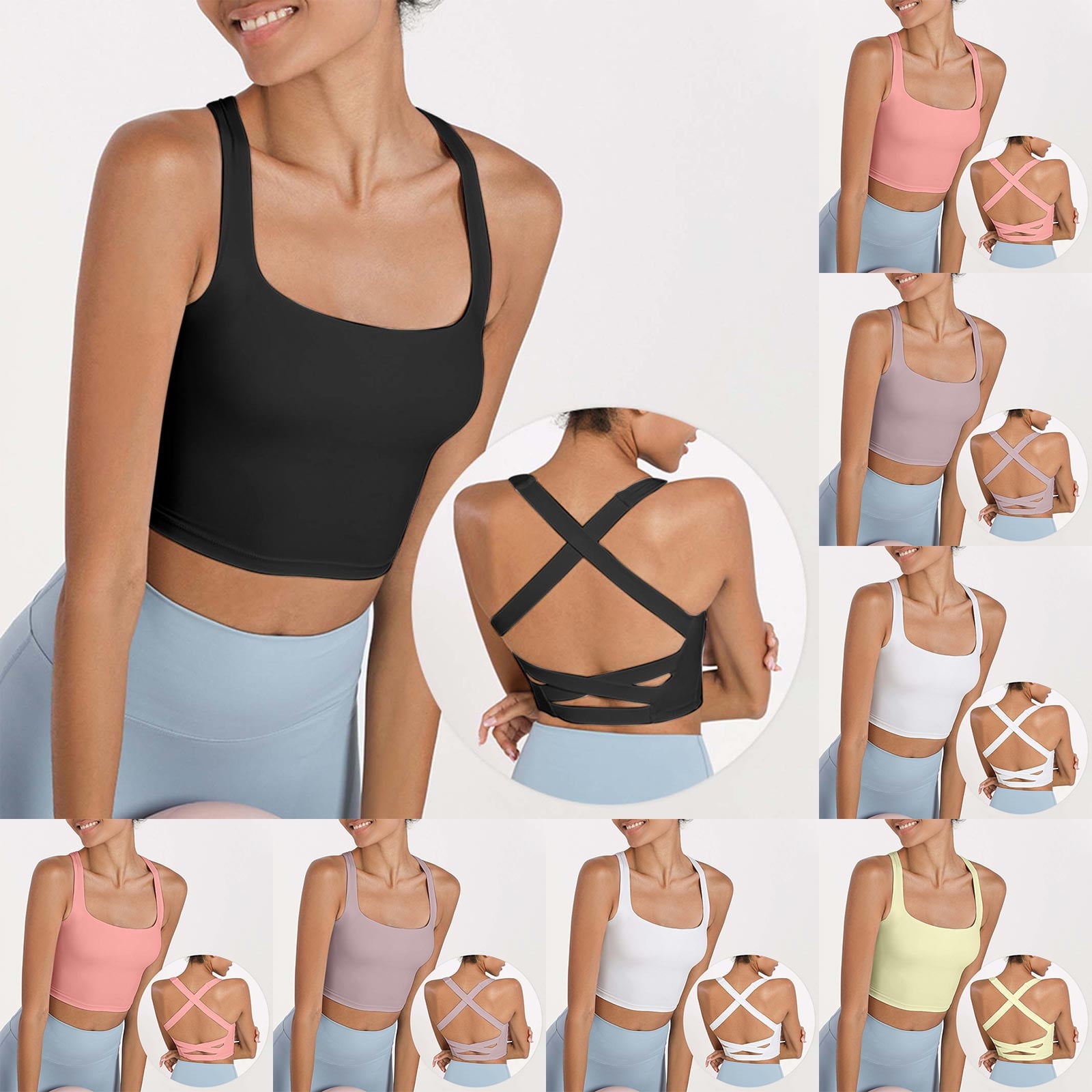 Bvxeep Women's Wireless Lace Seamless Sports Bra Lightweight Women's ...