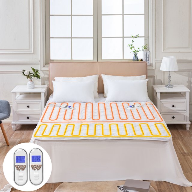 Bwarm Premium MultiZone Electric Heated Mattress Pad Queen Size, 60" x