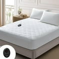 thumbnail image 1 of Bwarm Premium Quilted Heated Mattress Pad Twin Size, 39" x 75" Bed Warmer, 9 Heat Settings, 1-12 Hours Auto Off, Soft and Cozy, Deep Pocket, Fast Heating, Machine Washable, 1 of 5