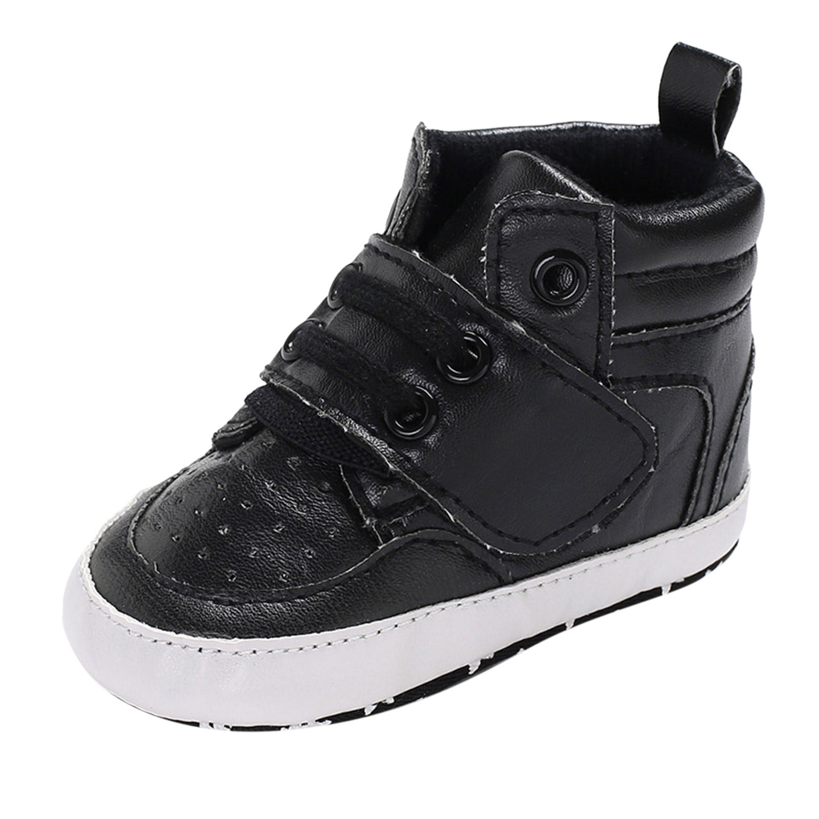Baby Boy Sneaker Shoes In Black Color