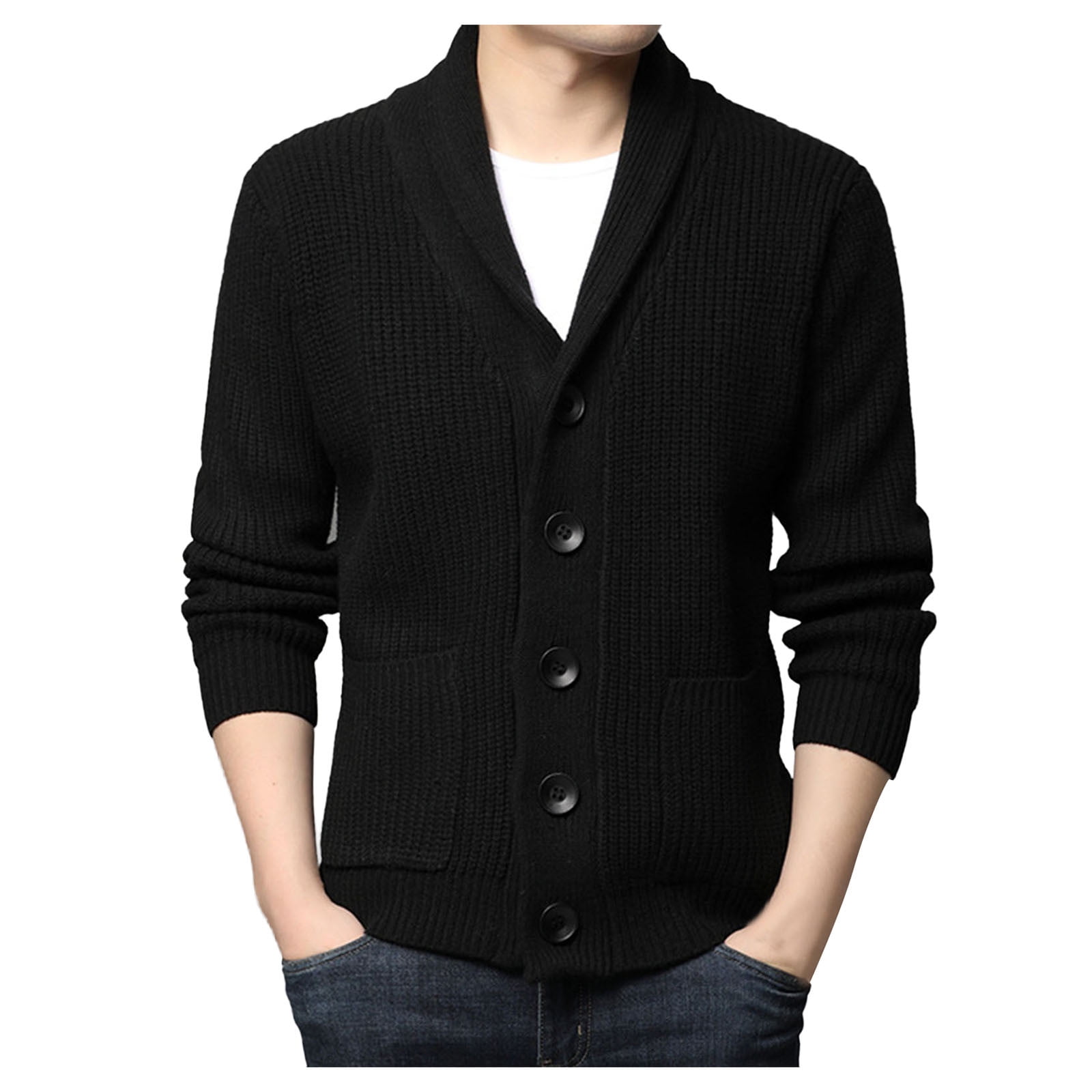 Bwdbhd Cardigan Men Big and Tall Mens Winter Sweaters Men Solid Casual