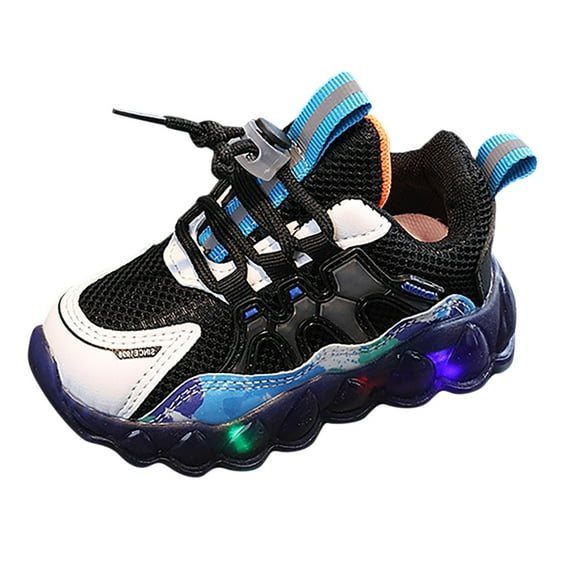 Bwdbhd Girls Sneakers Tennis Shoes for Girls Shoes Sneakers School Light Up Athletic Shoes Blue,10