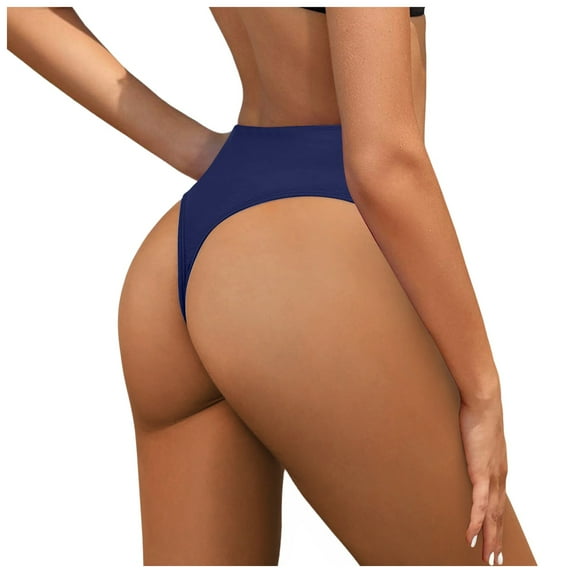 Bwdbhd High Waisted Bathing Suit Bottoms Women's Bathing Suit Bottoms Full Coverage Ruched Bikini Tankini Bottom Swimsuit Brief Navy,XL