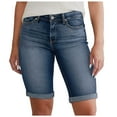 thumbnail image 1 of Bwdbhd Jean Shorts Womens Jean Shorts for Women Trendy High Waisted Denim Shorts Stretchy Summer Casual Cut Off Jeans Shorts Blue,L, 1 of 5