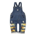thumbnail image 1 of Bwdbhd Jeans for Girls Baby Little Girl Jeans Denim Pants Inside Straight Fit Denim Pants Trousers with Pocket Blue,12-18 Months, 1 of 4