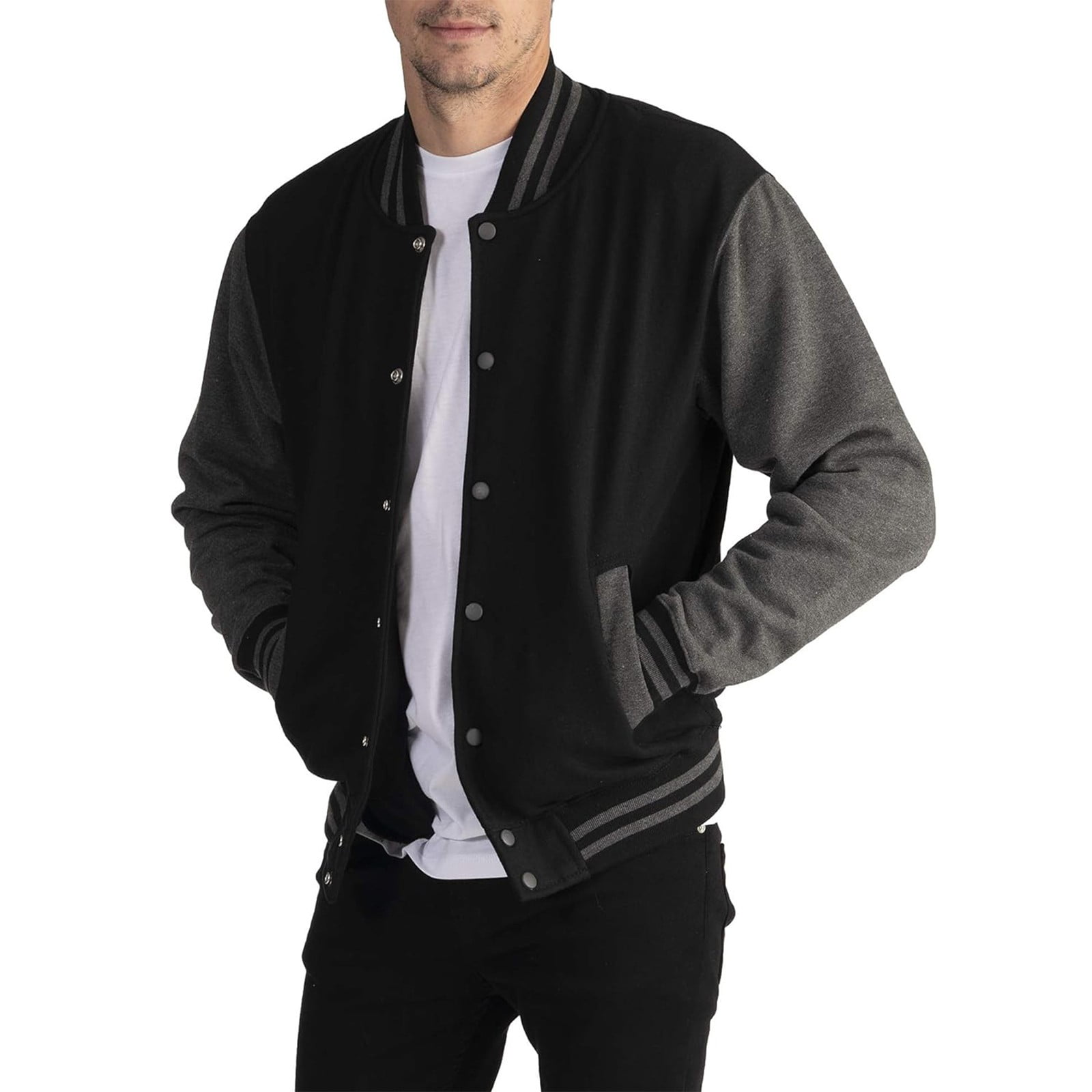 Bwdbhd Men Jacket Men's Bomber Jacket Varsity Baseball
