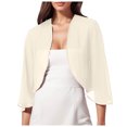 thumbnail image 1 of Bwdbhd Oversized Cardigan Women's Short Sleeve Cropped Button Down Soft Knit Cardigan Sweater of Female Khaki,One Size, 1 of 5