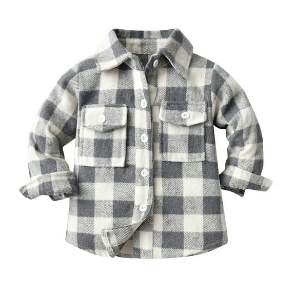 Bwdbhd Toddler T Shirts Baby Boy Tee Long Sleeve Winter Shirt Crewneck T Shirts Tops for Babys Clothes Grey,5-6 Years