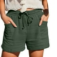thumbnail image 1 of Bwdbhd Women Casual Shorts Womens Shorts with Pockets Summer Casual Shorts for Women Waist Casual Lightweight Loose AG,S, 1 of 5