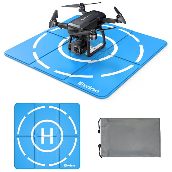 Bwine Drone Landing Pad, Foldable Weighted Landing Pad for Drones, Outdoor Drone Takeoff and Landing Mat