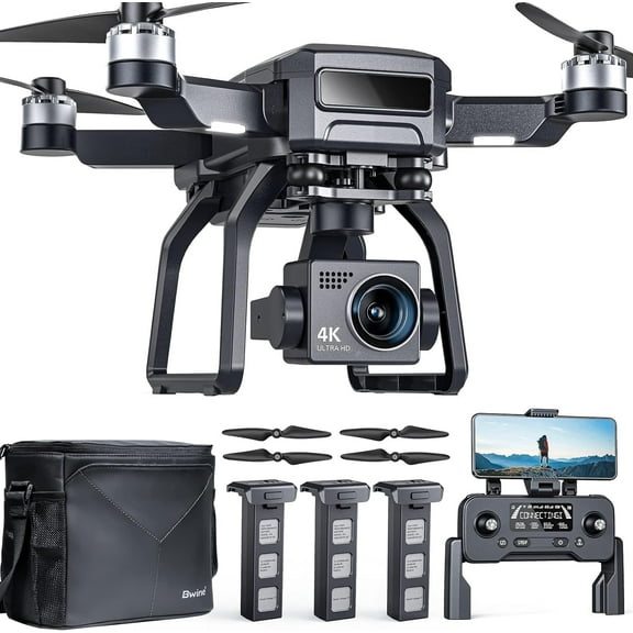 Bwine F7GB2 Pro Drones with Camera for Adults 4K UHD Aerial, 3-Axis Gimbal, 10000FT Control, 75 Mins Flight Time with 3 Batteries, GPS Follow, Waypoint, Orbit Fly, Auto Return, Beginner Mode