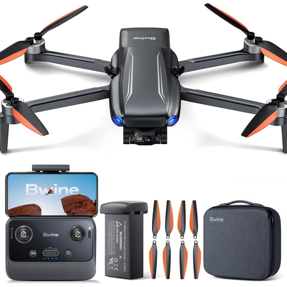 Bwine F7MINI 4K Video 8K Photo Drones with Camera for Adults, 3-Axis Gimbal EIS, 32Mins, 249g FAA-Exempt, Over 6KM Transmission, AI GPS Smart Return, Follow, Waypoint, Orbit Fly, Better for Beginners