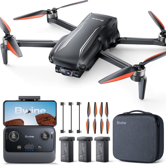 Bwine F7MINI 4K Video 8K Photo Drones with Camera for Adults, 3-Axis Gimbal EIS, 96Mins, 249g FAA-Exempt, 6KM Transmission, Smart Return, Waypoint, Orbit Fly, Better for Beginners
